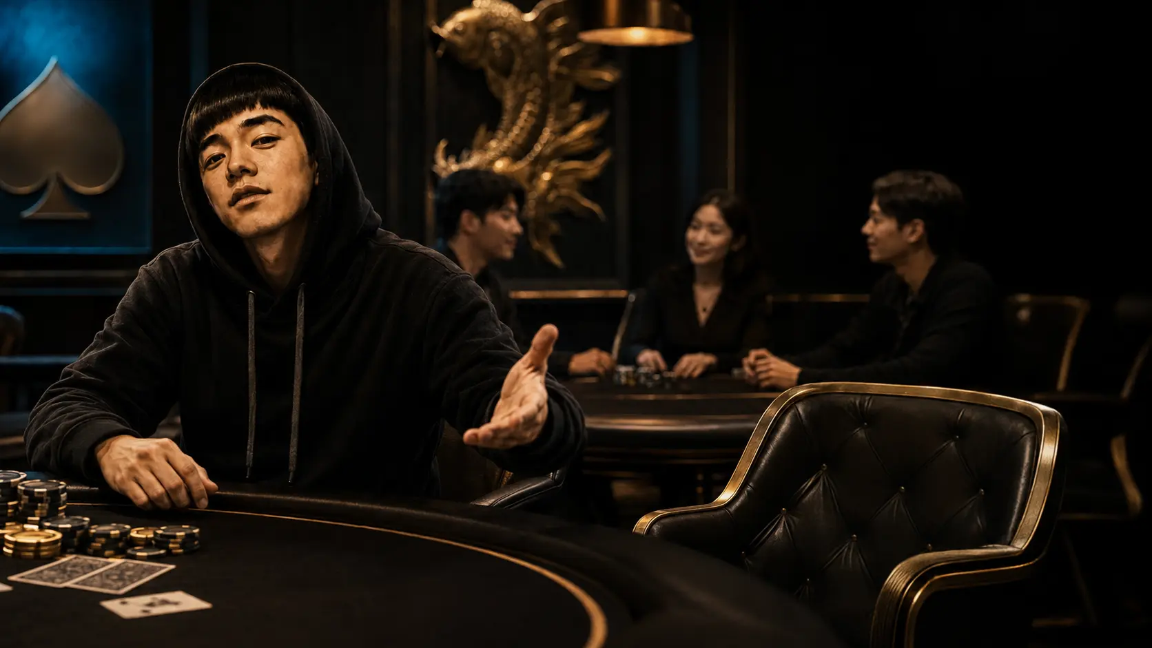 새 크루원을 테이블로 초대하는 피쉬형크루 플레이어